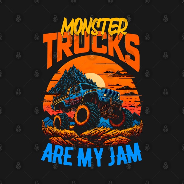 Monster Truck are my Jam Funny by T-shirt US