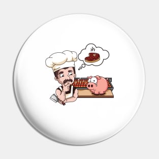 I'd Smoke That Barbeque BBQ Smoker Chef Pin