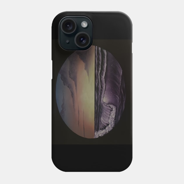 Dark Sunrise Seascape Phone Case by J&S mason