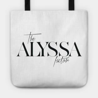 The Alyssa Factor Tote