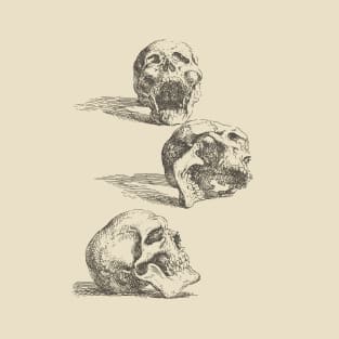 Salvator Rosa - Three Human Skulls T-Shirt