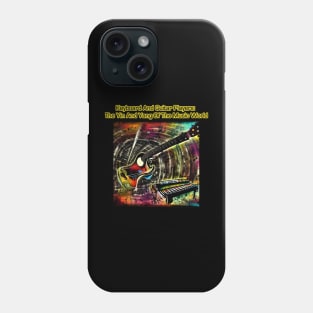 Guitar and Keyboards, The Yin and Yang Of The Music World Phone Case