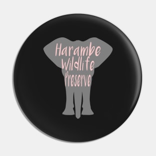 Harambe Wildlife Preserve Millennial Pink Pin