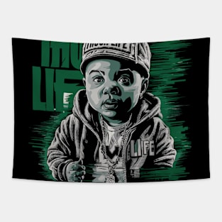 Cool Thug Baby Life Design Tapestry