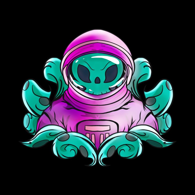 Astronaut alien by RyskDesign