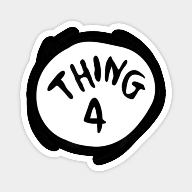 Dr Seuss Thing 4 Emblem Red T Shirt Dr Seuss Thing 4 Dr Seuss