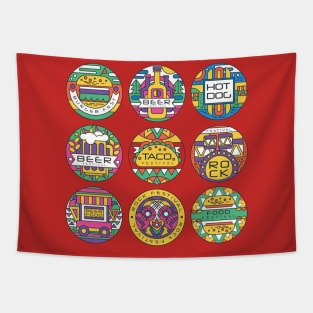 food festival logo Tapestry