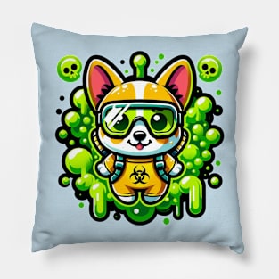 poison corgi dog Pillow