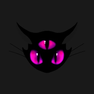 Pink three eyed cat T-Shirt