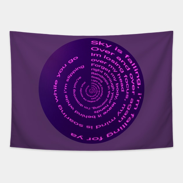 Lilac Lyrics Tapestry by Owen St Merch