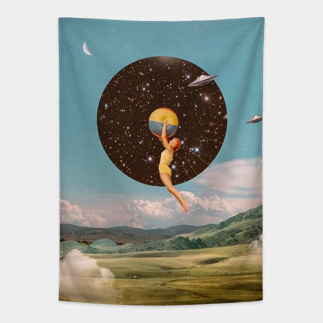 Black hole girl POSTER Tapestry by Aephicles