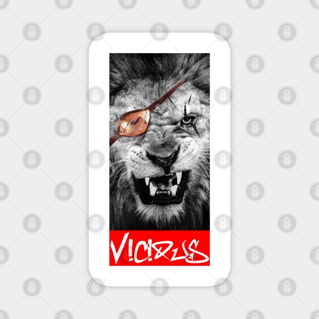 Vicious Lion Magnet by joejdiaz