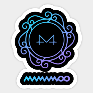 Mamamoo MOOMOO Tie Dye Rainbow Fandom Name  Sticker for Sale by SugarSaint