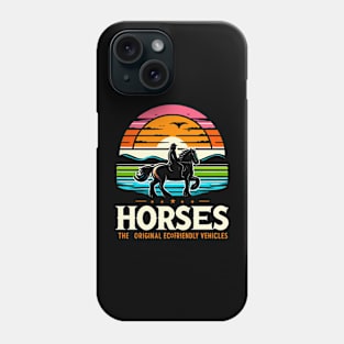 horses the original eco friendly vehicles Phone Case