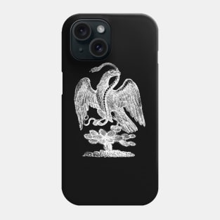 Posada Mexican Eagle with Rattlesnake and Cactus from 1901 T-Shirt Phone Case