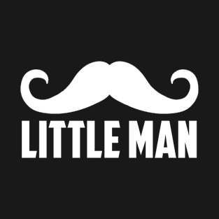 Fathers Day 2018 Little Man Mustache Matching Dad And Kiddo T-Shirt