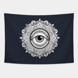 All Seeing Eye Mandala Tapestry