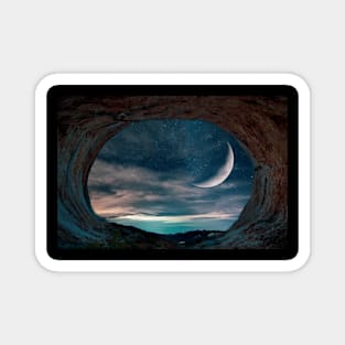 Moon Cave View Magnet