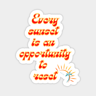 Sunset Quote Magnet