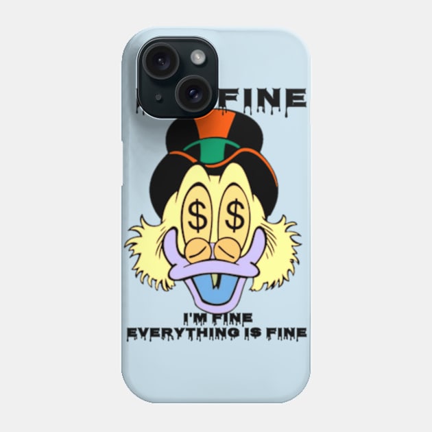 Yellow duck It's fine I'M Fine everything Is Fine Phone Case by Gilangdiska