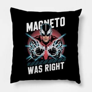 "Magneto Was Right" Fan Pillow