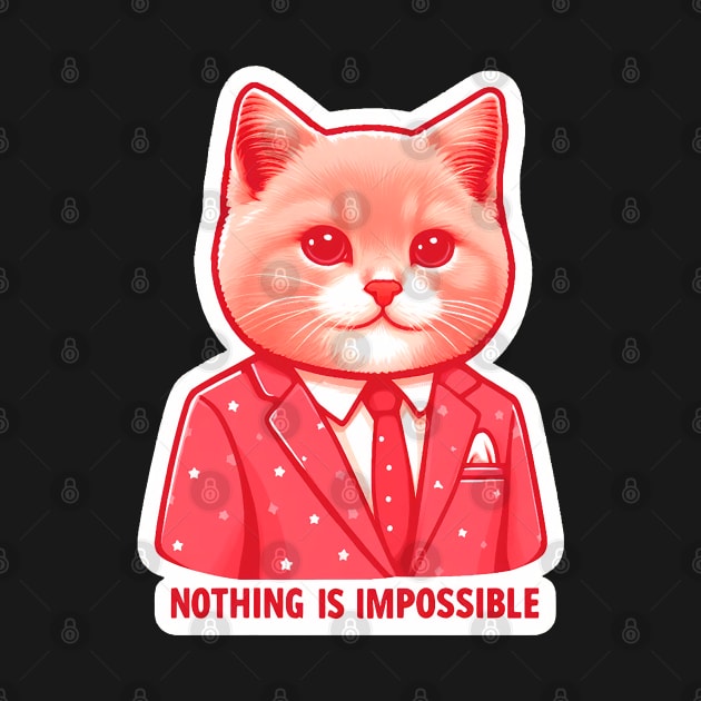 Nothing Is Impossible Cat by Plushism