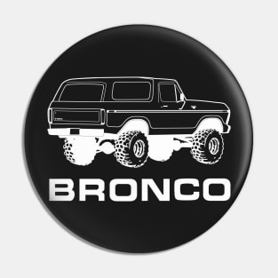 1978-1979 Bronco Rear, White Print Pin