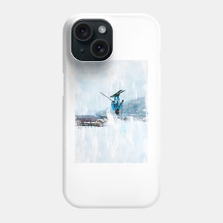 Upside Down Skiing Pro. For ski lovers. Phone Case