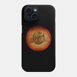 arjunthemaniac, Nine inch nails circle vintage retro faded Phone Case