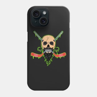 Hockey Death Skull Happy Halloween Skeleton design Phone Case