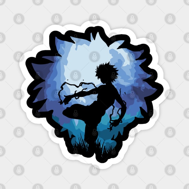 lightning silhouette Magnet by gravisio