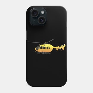 Yellow Modern Helicopter Phone Case