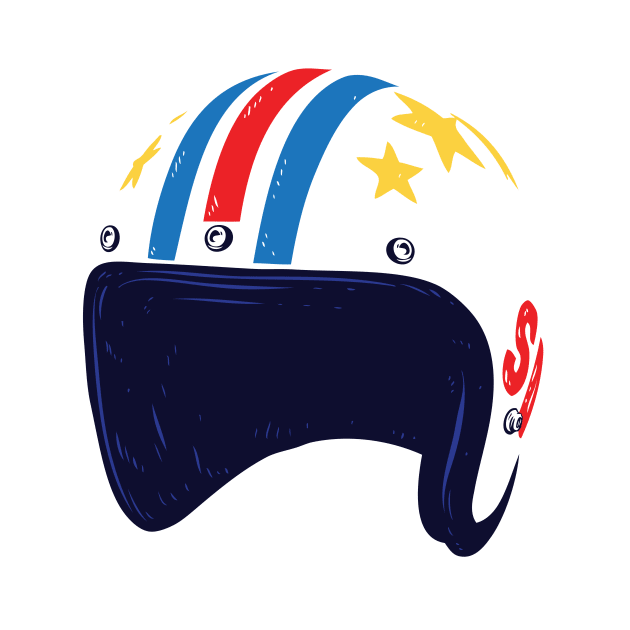 Super Dave Helmet by Baddest Shirt Co.