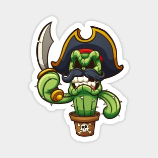 Pirate cactus Magnet