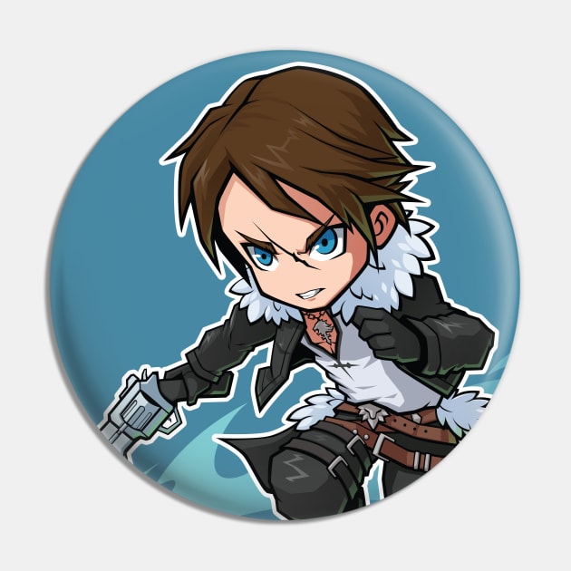 Squall Leonhart Chibi FF8 Fanart Pin by Xar623