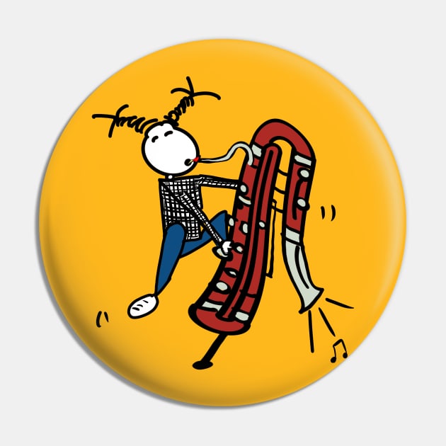 Contrabassoon woman Pin by Guastevi