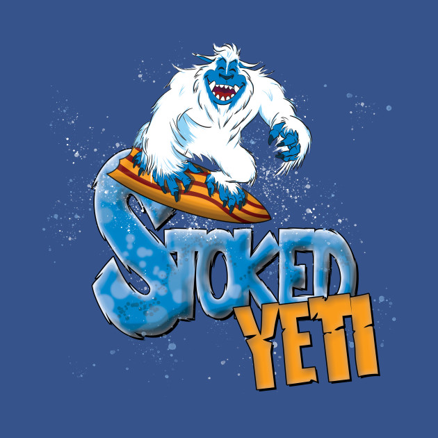 Discover Surf Yeti is Stoked! - Yeti - T-Shirt