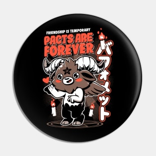 Pacts Are Forever Black - Creepy and Cute Pin