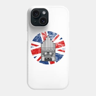 Church Organ UK Flag Britain Organist British Musician Phone Case