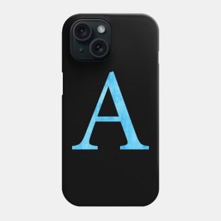 Blue A Phone Case