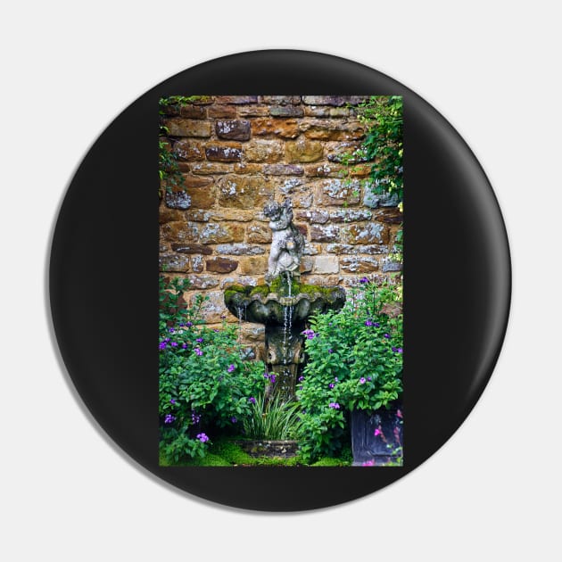 Garden Fountain Pin by InspiraImage