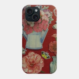 Red Rose Collage Phone Case