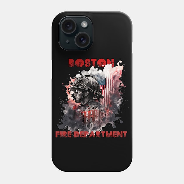 Boston Fire Department Phone Case by Nysa Design