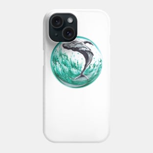 Whale bubble Phone Case