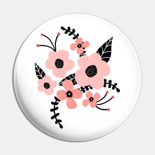 Pretty trendy coral flowers Pin