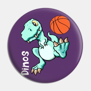 San Jose California Dinosaurs Basketball Squad Warmup Jersey (Style 1) Pin