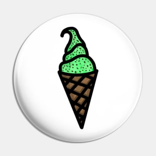 Mint Chocolate Chip Ice Cream Pin