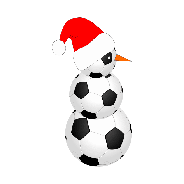 SOCCER Player Snowman by SartorisArt1