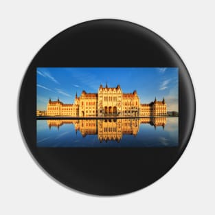 Hungarian Parliament reflection Pin