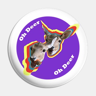 Oh deer, purple Pin